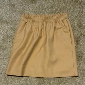 J. Crew Paperbag Waist Skirt. Size 00. Tan. Above the knee length.